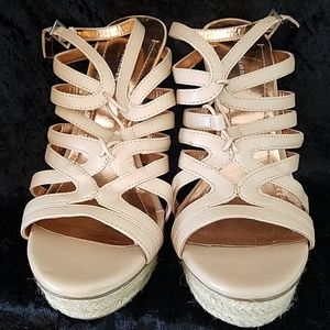 BCBGeneration Wedge Orla Heels 9.5